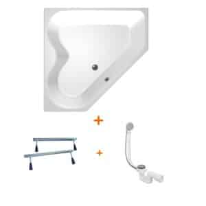 Cyprus bad 145×145 wit