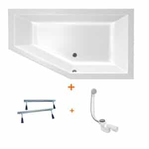 Society bad 160 rechts bad 160×90 mat wit