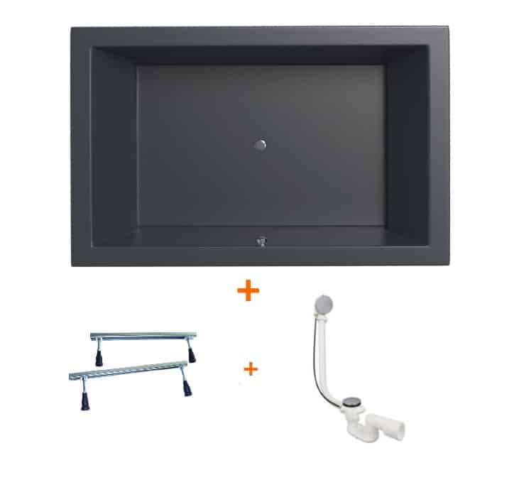 Society bad 190x120 antraciet