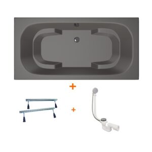 Tanga bad 180×90 antraciet