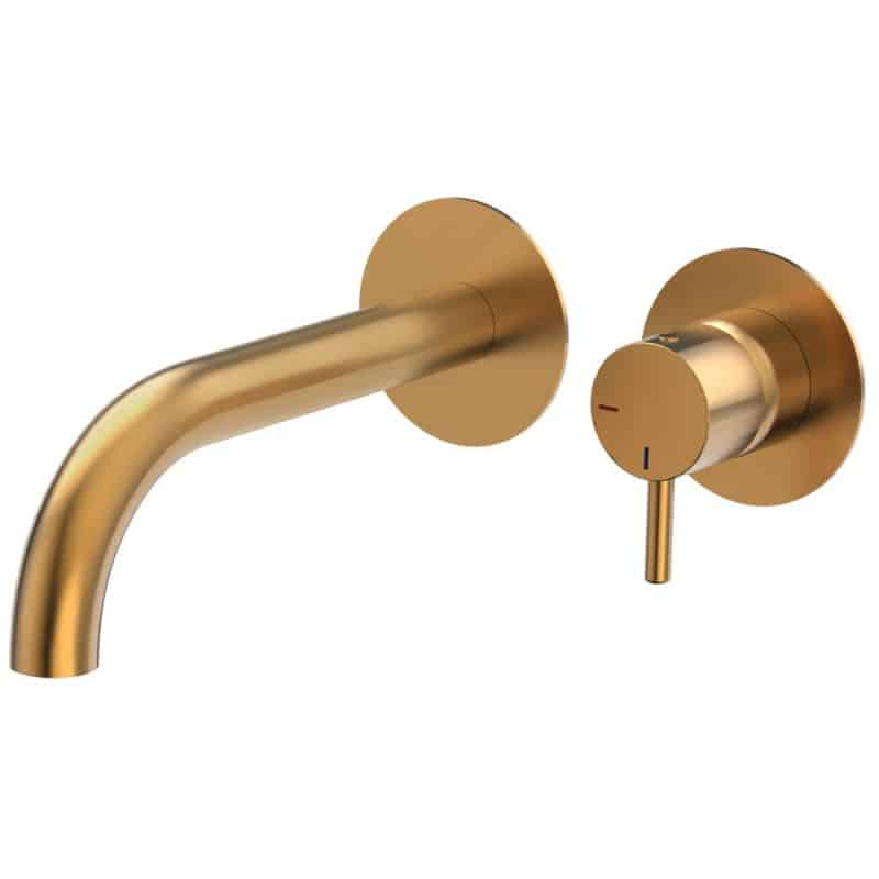 DP5891-81 inbouw wastafelkraan Goud Geborsteld - Afbeelding 2