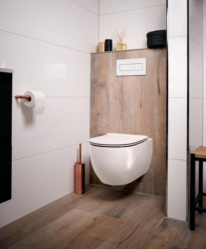 Gio Rimfree Wandcloset Vortexspoeling Wit Glans - Afbeelding 6