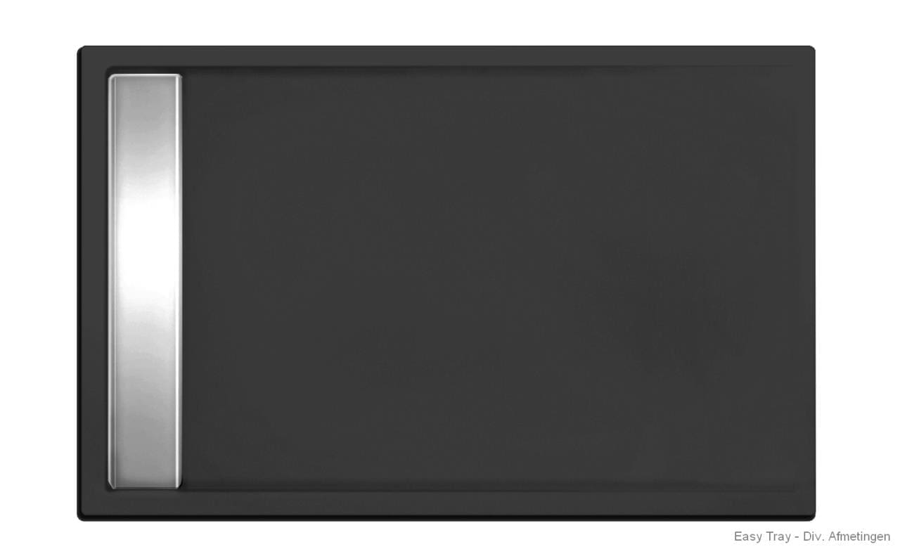 Easy Tray douchevloer 170x80 ebony