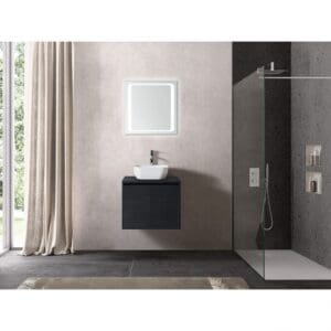 Badkamermeubel zwart 60cm Casper