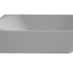 Milan 180x80x60 half-vrijstaand hoekbad links zand