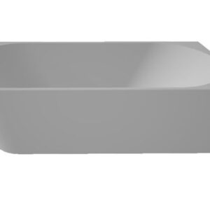 Milan 180x80x60 half-vrijstaand hoekbad rechts zand