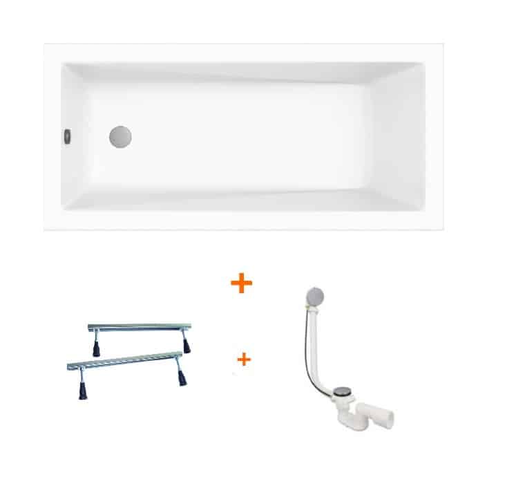 Jamaica bad 150x70 wit