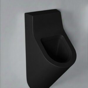 Wand urinoir zwart mat
