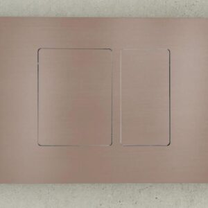 Drukplaat brons Geberit inbouwreservoirs