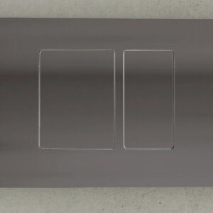 Drukplaat grafiet geborsteld Geberit inbouwreservoirs