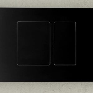 Drukplaat mat zwart Geberit inbouwreservoirs